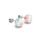 Orchid Blooms | .925 Sterling Silver | Firefly Glass Blossom Earrings